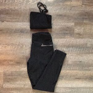 Two piece set (cropped top and pants)